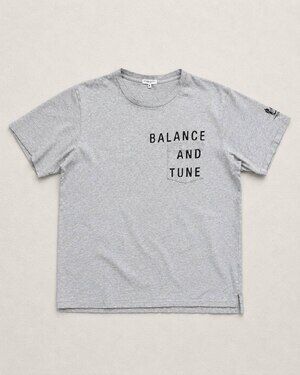 Engineered Garments Balance Tune Grey Cotton Tee XL